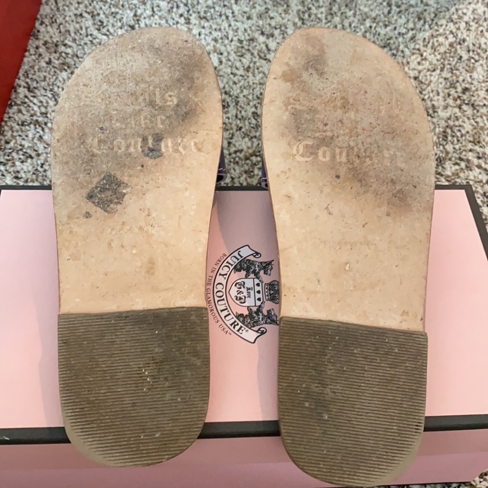 Juicy Couture Blue 3 Crystals Slip On Sandal - Picture 5 of 6